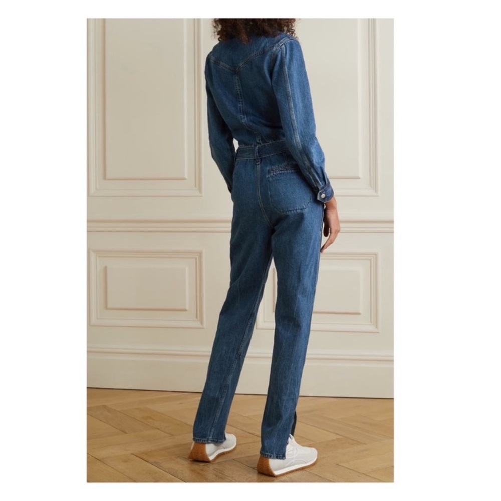 New! Rag & Bone Mia Denim Utility Jumpsuit - Picture 4 of 12
